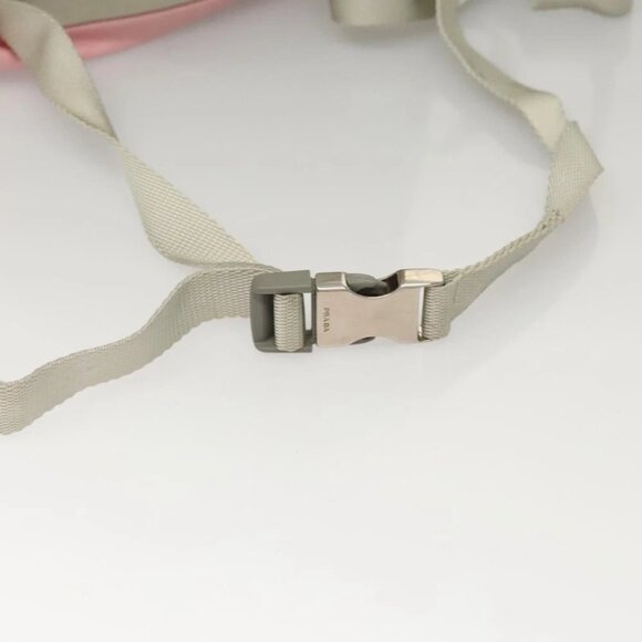 PRADA Backpack Nylon Pink Silver Auth ki5661 - Picture 11 of 15